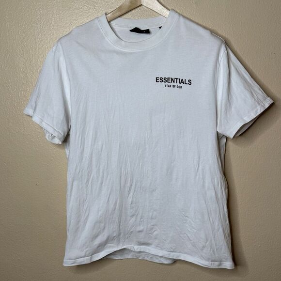 Essentials Fear Of God Shirt Adult White XL Crewneck Short Sleeve - Picture 1 of 10